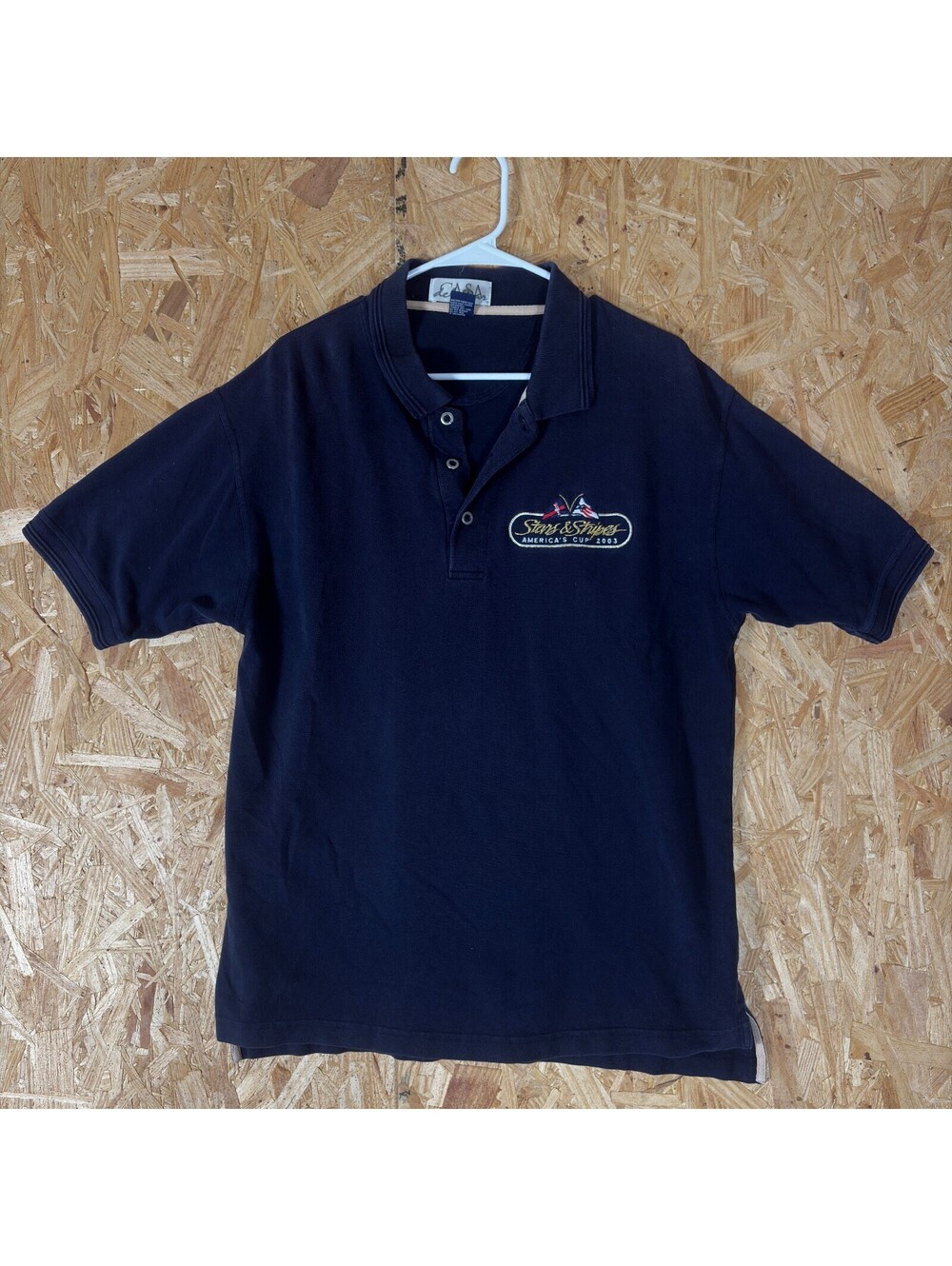 De Casa Stars And Stripes America's Cup 2003 Navy Polo Shirt